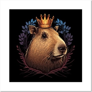 King Capybara Posters and Art